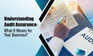 featured image for blog "Understanding Audit Assurance: What is audit assurance" includes texts and graphics